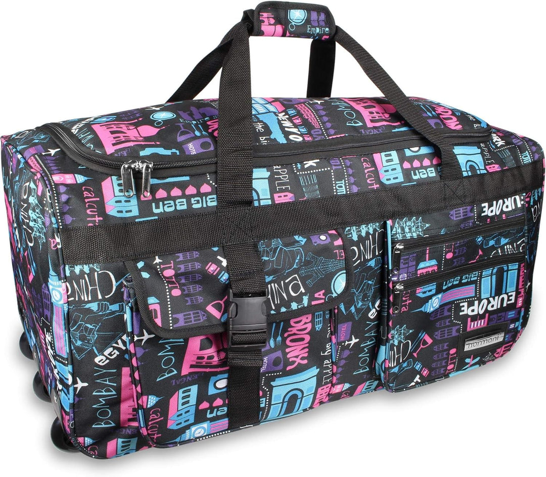 normani Stabile Reisetasche Trolley Big Size XL 80-150 Liter mit 2 Rollen –Robust und wasserabweisen