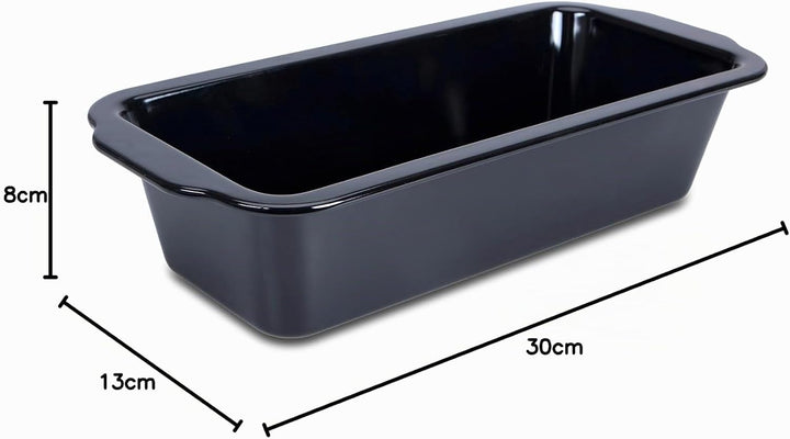 Städter we love baking Brotbackform EMAILLE Black Edition, 30x13x8 cm, Schwarz, emailliert, kratzfes
