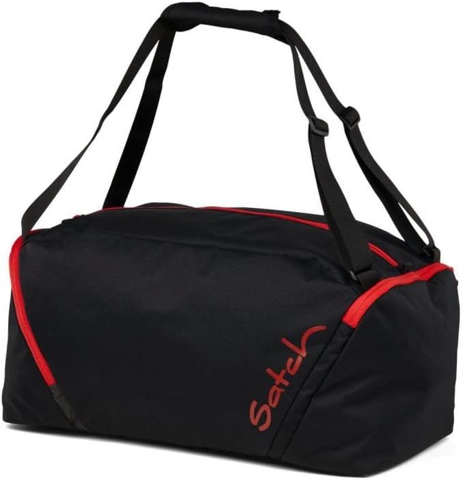 Satch Pack Schulrucksack Set 3tlg. inkl. Schlamperbox und Sporttasche (Fire Phantom), Fire Phantom