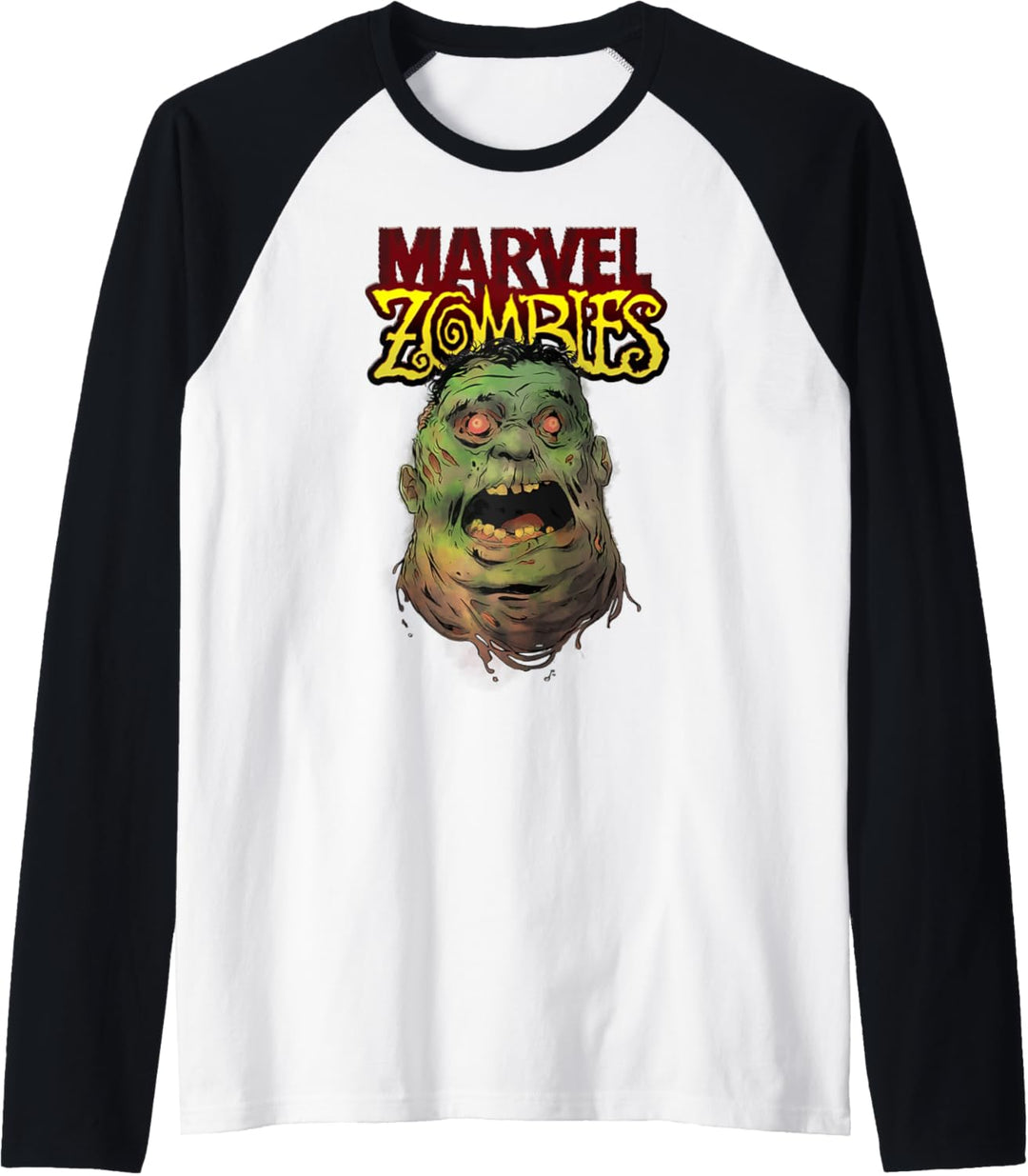 Marvel Zombies The Hulk Zombie Head Raglan