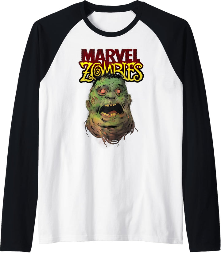 Marvel Zombies The Hulk Zombie Head Raglan