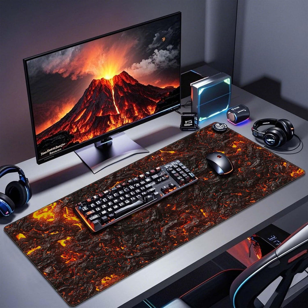 JIALONG Gaming Mauspad, XXL Mousepad, Durable Tischunterlage Schreibtischunterlage mit genähten Kant