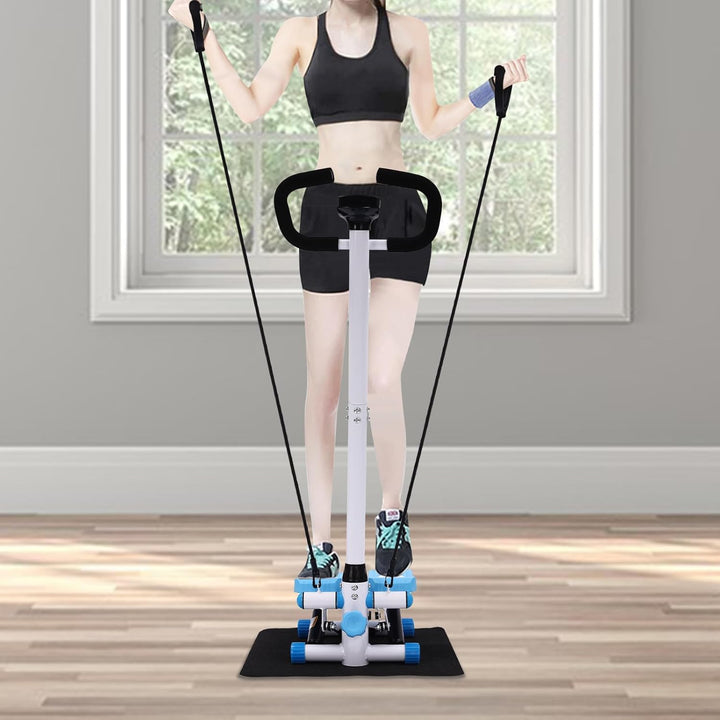 Fitness Stepper Übung Stepping Machine Fitness Swing Stepper mit Anzeige Und Lenker HöHenverstellbar