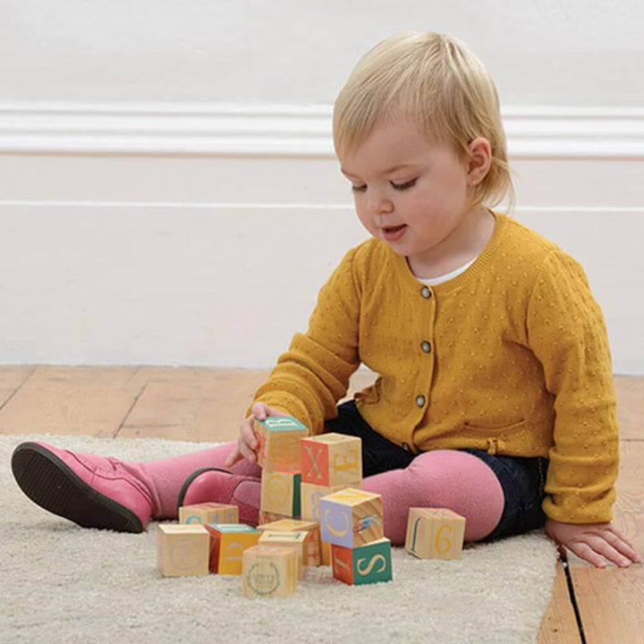 Rainbow Designs Official Peter Rabbit Wooden Building Blocks - Early Development Activity Toys for T