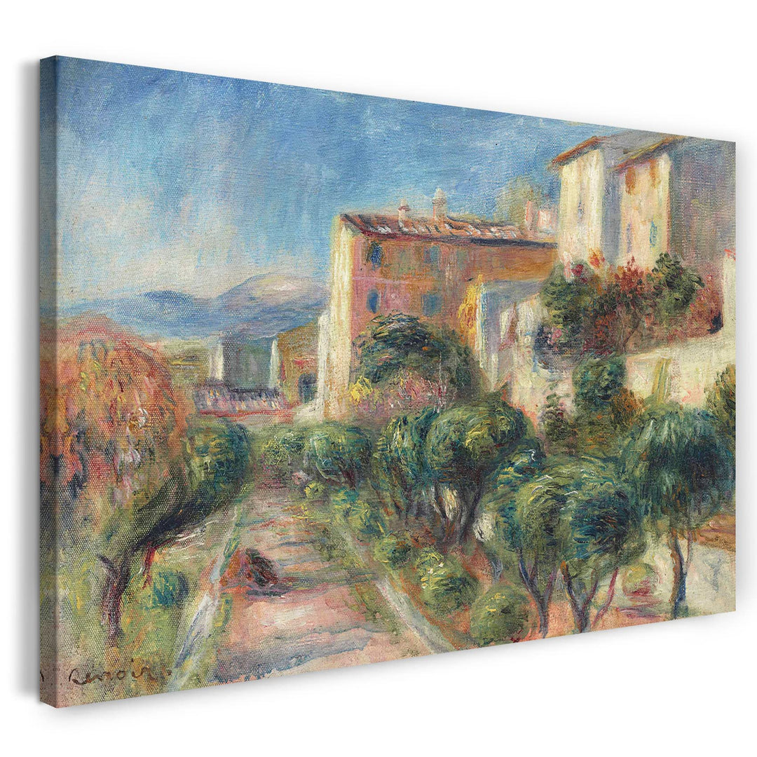Leinwand (100x70cm): Pierre Auguste Renoir - Das Posthaus in Cagnes 100x70 cm, 100x70 cm