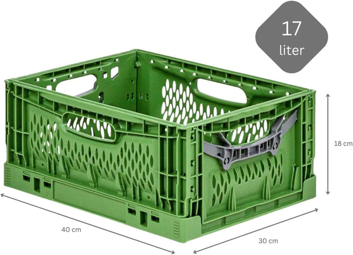 PROREGAL SuperSparSet 5x Stabile Profi-Klappbox Chameleon in Industriequalität | HxBxT 18x30x40cm |