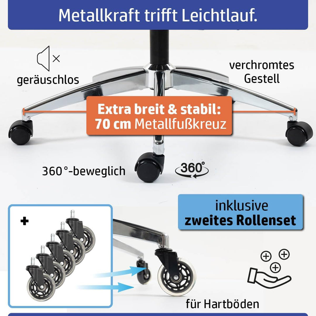 Bürostuhl Schreibtischstuhl | verstellbare Armlehnen & Kopfteil | 6 Modelle | Ergonomisch | stufenlo