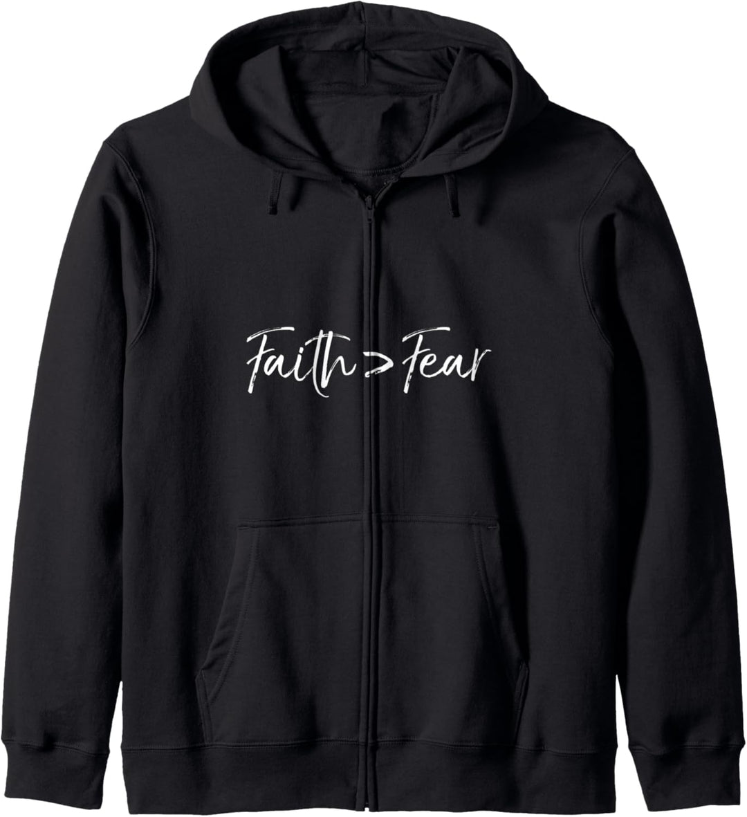 Faith Over Fear Gift Faith is Greater than Fear Faith > Fear Kapuzenjacke