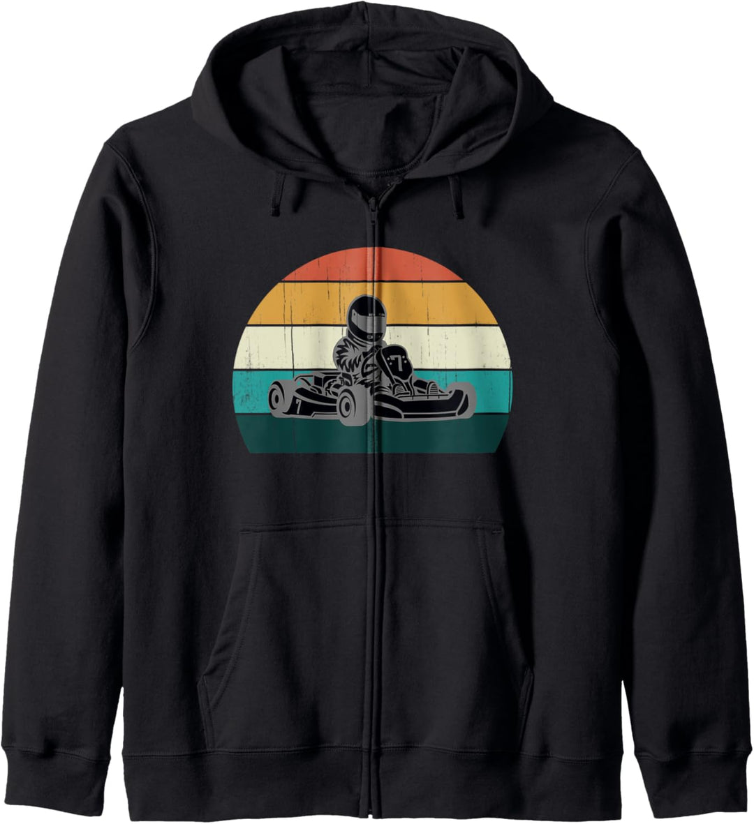 Go Kart Racer: Cooles Vintage Karting / Motor Racer Geschenk Kapuzenjacke