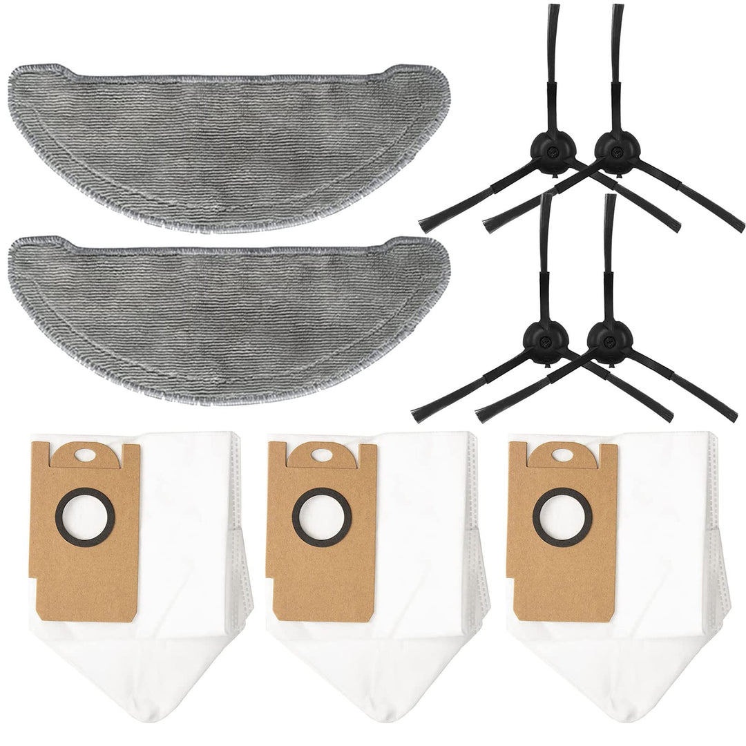 GYing Ersatzzubehör-Set für Imou L11 L11Pro, 4 Seitenbürsten + 2 Tücher + 3 Staubbeutel
