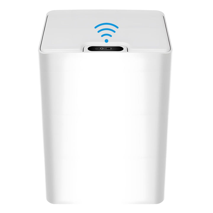 15L Badezimmer Mülleimer mit Deckel,Automatischer Sensor Mülleimer aus Kunststoff,IPX5 Wasserdichter