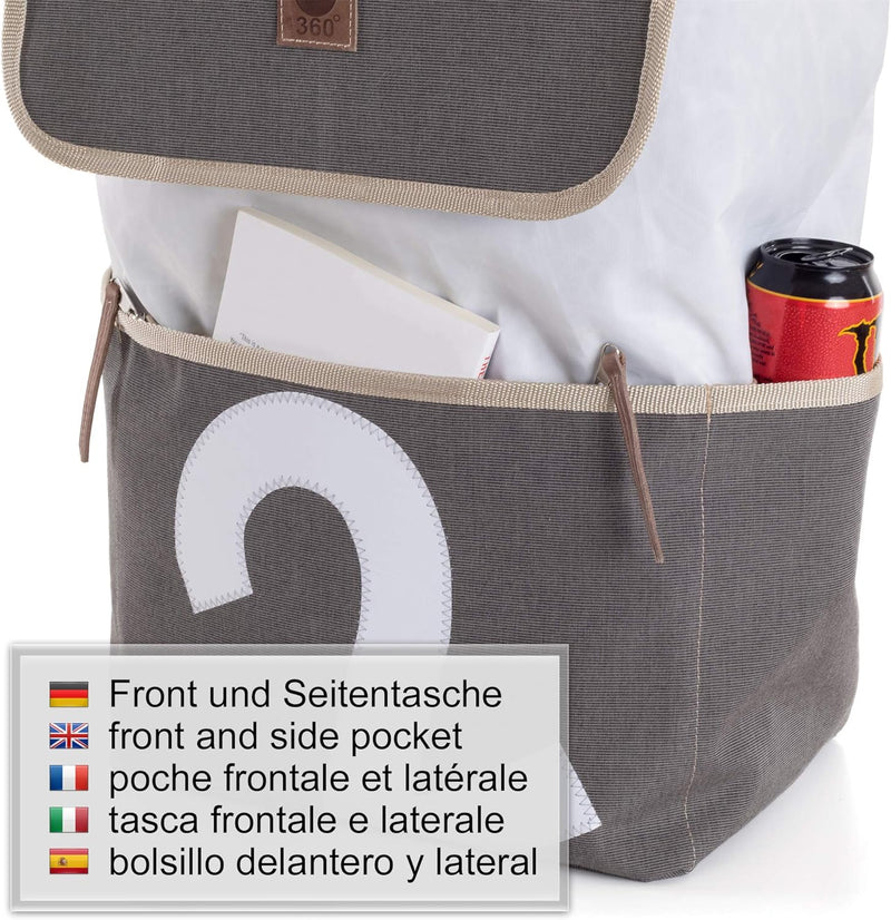 Andersen Shopper Unus und 51 Liter Tasche 360° Mole 2 grau, Mole 2