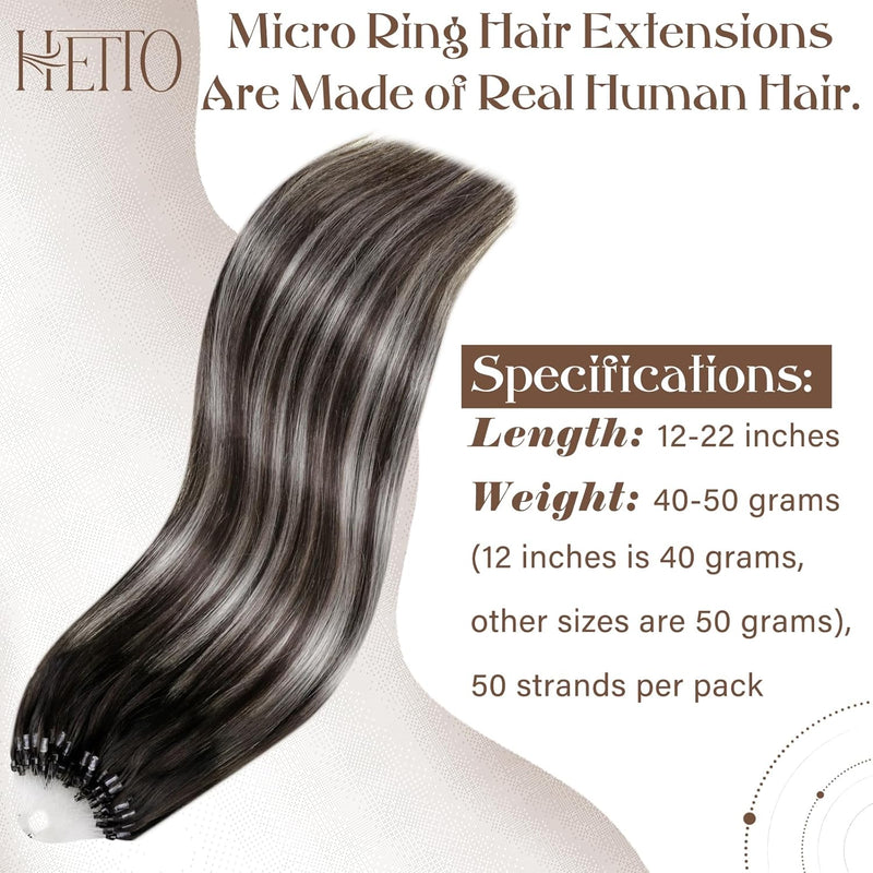 Hetto Microring Extensions Echthaar Balayage Microring Remy Echthaar Extensions Micro Extensions Haa