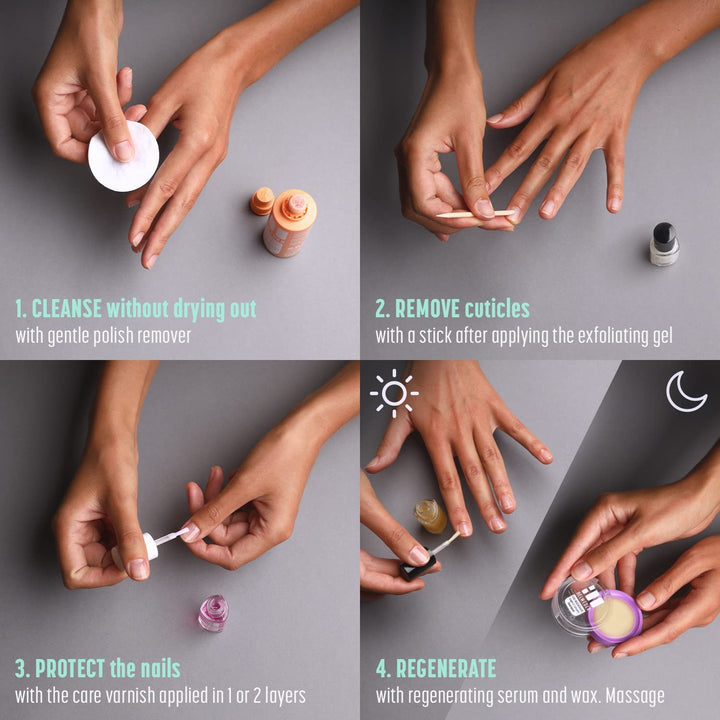 BELWEDER - Nagelpflegeset: SOS beschädigte Nägel - 7,5ml Regenerierendes Serum + 7,5ml Express Peeli