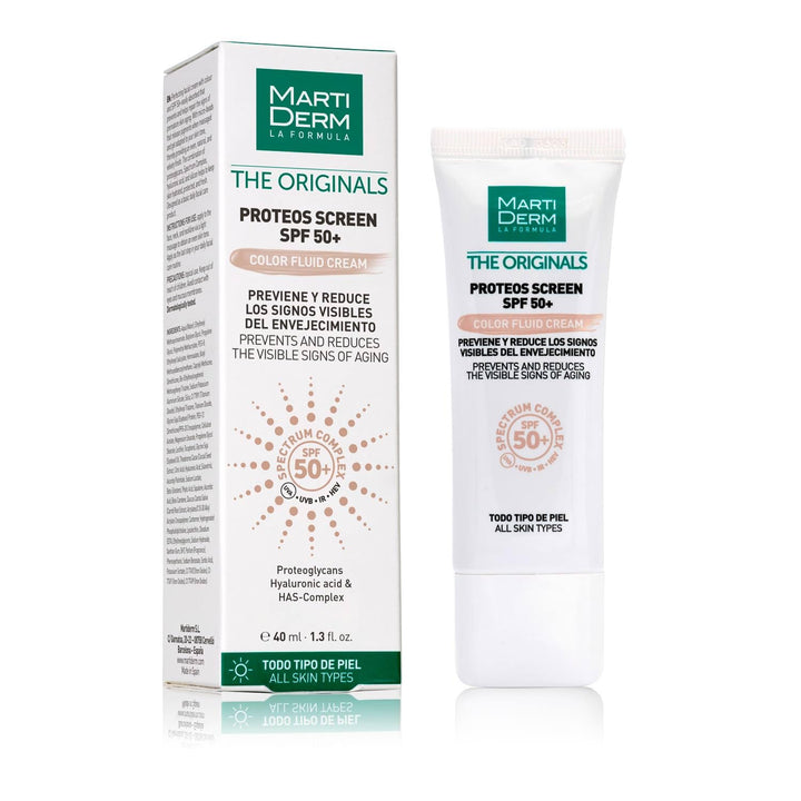 MARTIDERM PROTEOS SCREEN SPF50+ + FARBFLÜSSIGKEITSCREME 40 ML
