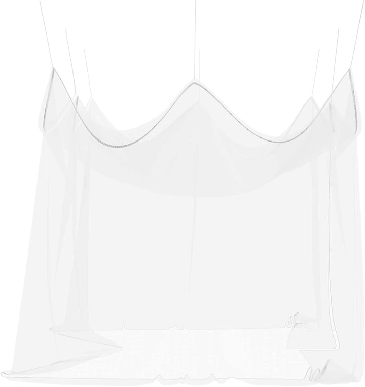 Gecheer Garten Mückennetz Weiss 156 Mesh, Polyester mit Reissverschluss und Seil, 3x4,5x2,5 m, for T