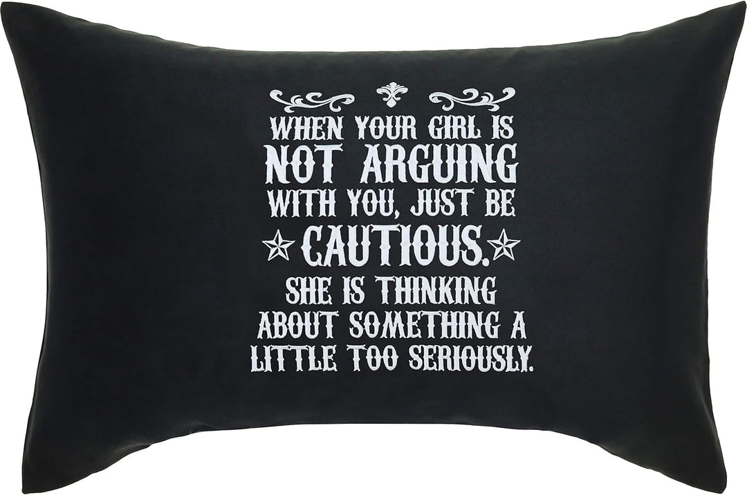 EXPRESS-STICKEREI Lustiges Kissen mit Füllung | Dekokissen mit lustigem Spruch für Freundin/Frau Zie