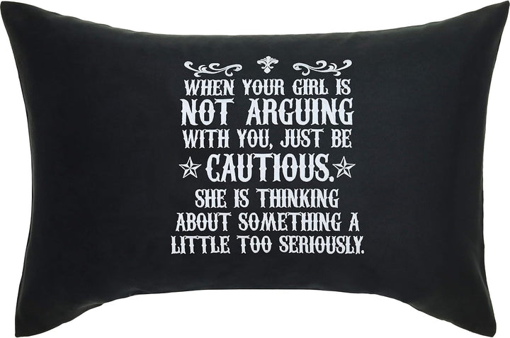 EXPRESS-STICKEREI Lustiges Kissen mit Füllung | Dekokissen mit lustigem Spruch für Freundin/Frau Zie