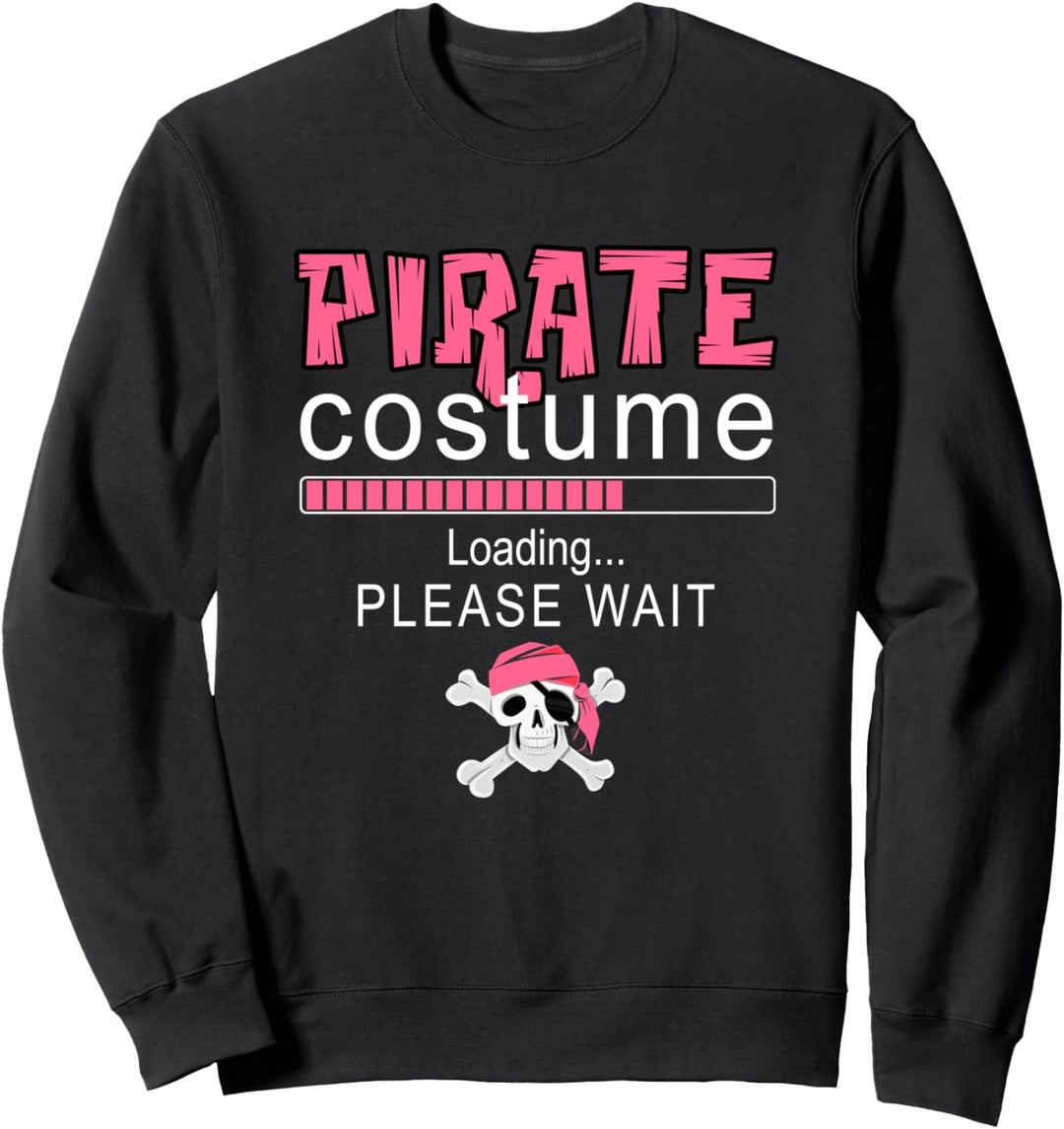 Pirate Costume Loading Funny Girls Halloween Party Apparel Sweatshirt