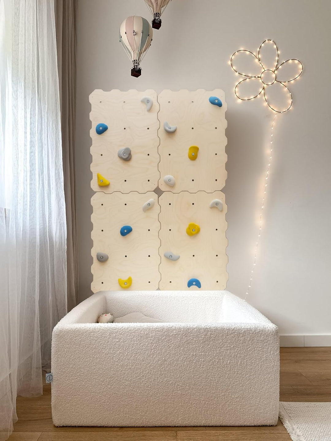 MAMOI® Kletterwand für kinderzimmer, Klettergerüst und spielgeräte Indoor, Klettern mit Klettergriff