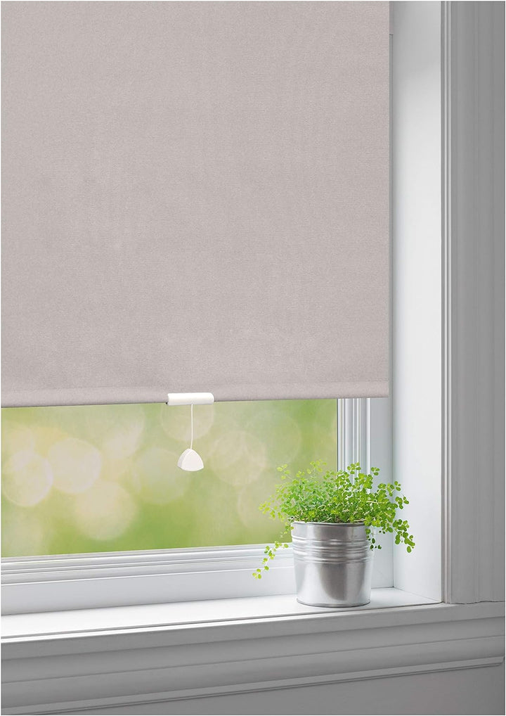 Springrollo Classic Mittelzugrollo Schnapprollo Rollo hell grau - Breite 60-220 cm Länge 180 cm und