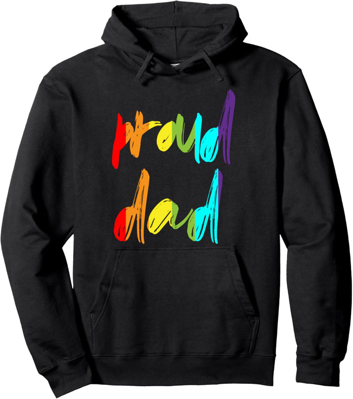 Stolzer Vater Homosexuell Stolz Verbündeter Regenbogen LGBT Pullover Hoodie