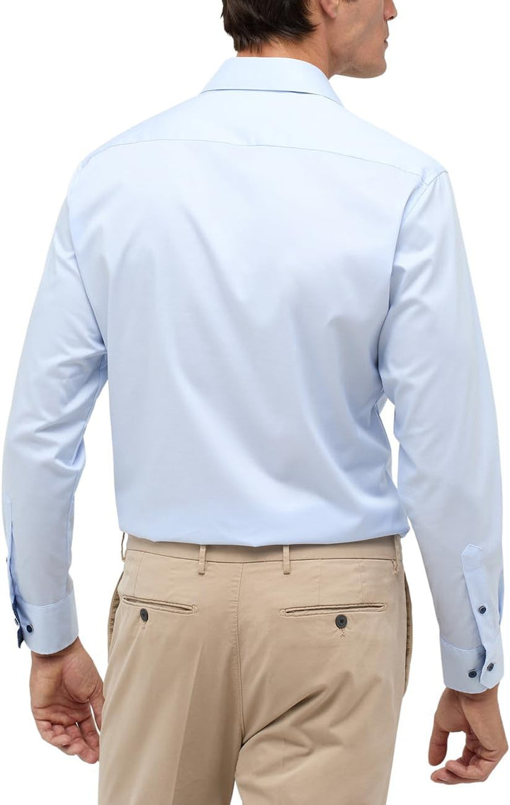 ETERNA Herren Performance Shirt MODERN FIT 46 Hellblau, 46 Hellblau
