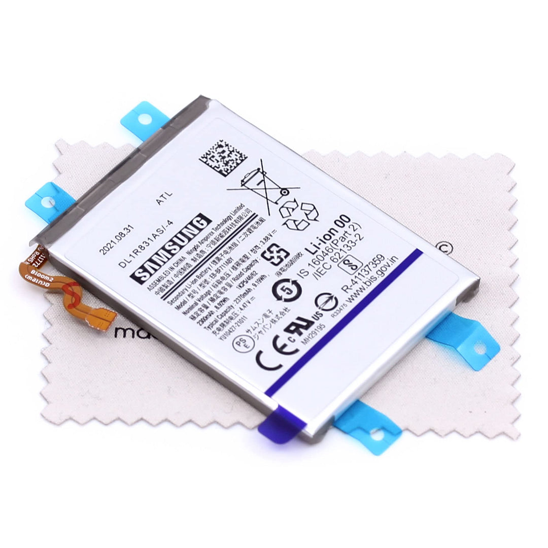 Akku für Samsung Original EB-BF711ABY für Samsung Galaxy Z Flip3 5G (F711B) mit mungoo Displayputztu