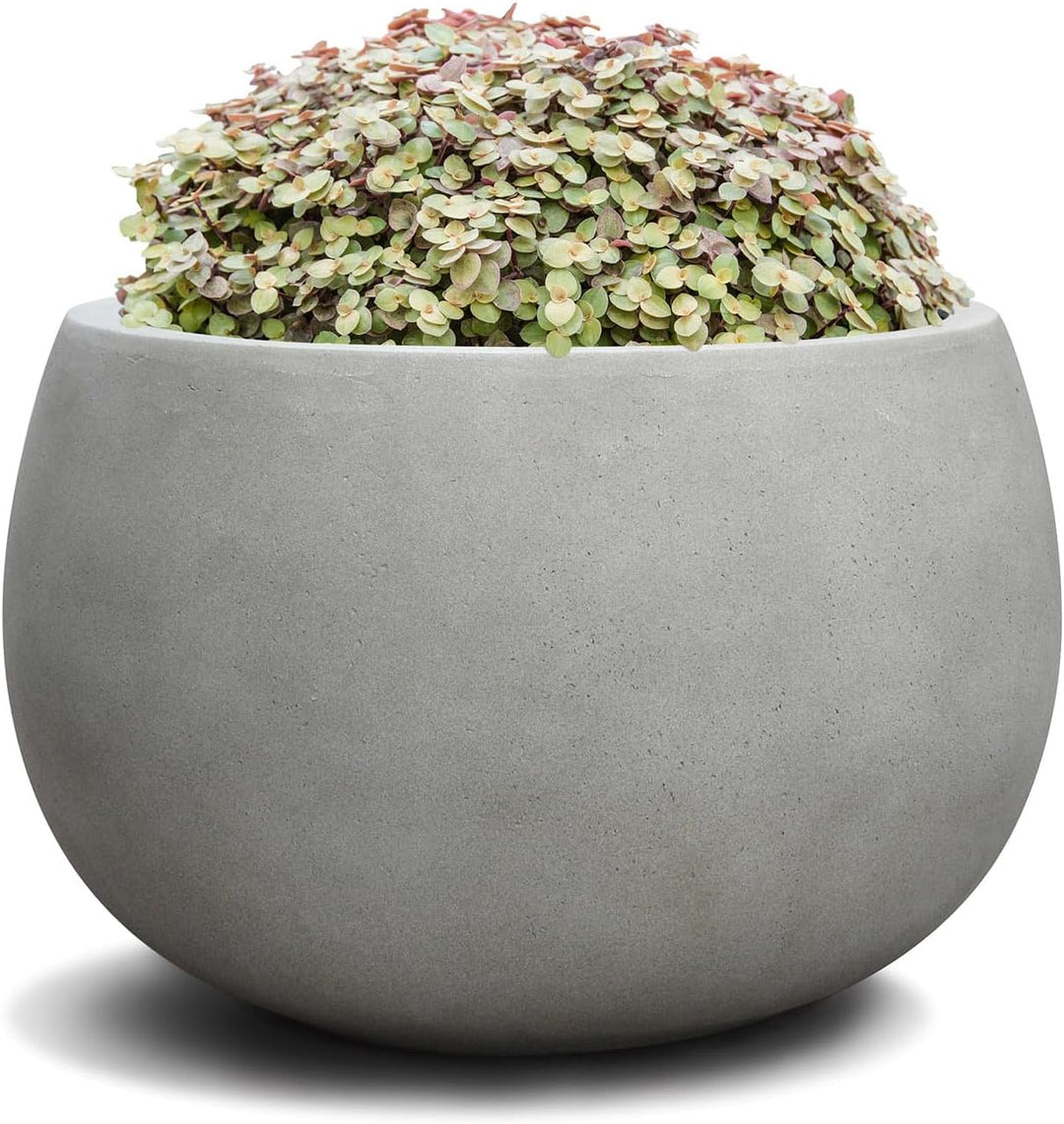 ESCHBACH® Pflanzkübel Balloon 60 Beton Hell Grau Rund * 55 x 55 x 35 cm * 10 Jahre Garantie 55x55x35