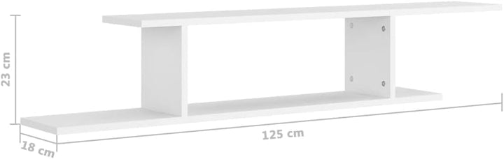 vidaXL TV Wandregal Lowboard Wandboard Schweberegal Hängeregal Dekoregal Freischwebend Regal Bücherr