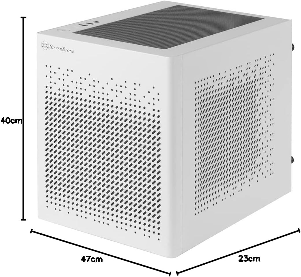 SilverStone Technology SUGO 16, weiss, Mini-ITX-Cube-Gehäuse ganz aus Stahl, SST-SG16W (weiss)