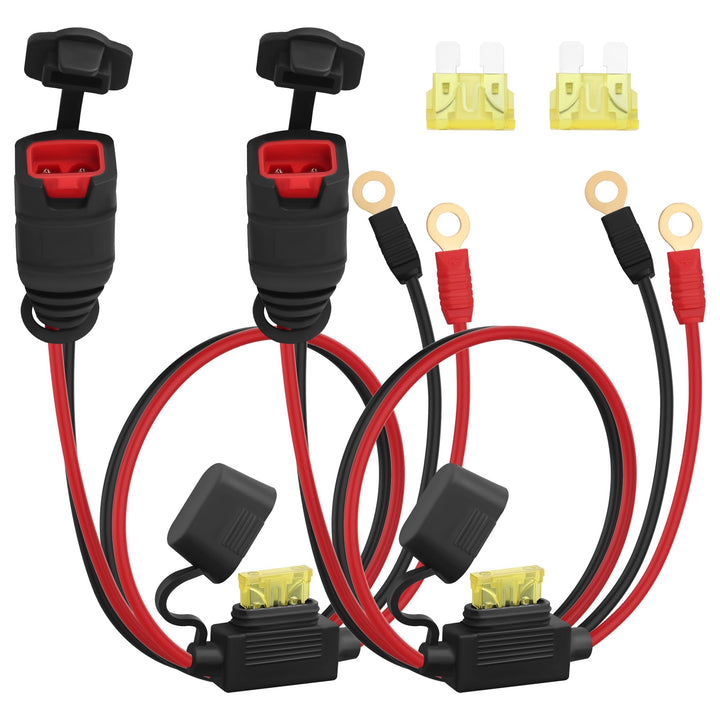GC002 X-Connect M6 Ösenklemme, 20 A, Sicherung, permanentes Batterie-Ladekabel für Motorrad, ATV, UT