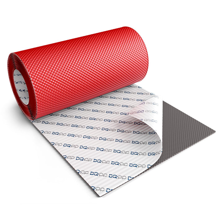 DQ-PP WANDANSCHLUSSBAND | Länge 5m | Breite 300mm | Kirsche RAL 3011 | hochwertiges Aluminium und Bu