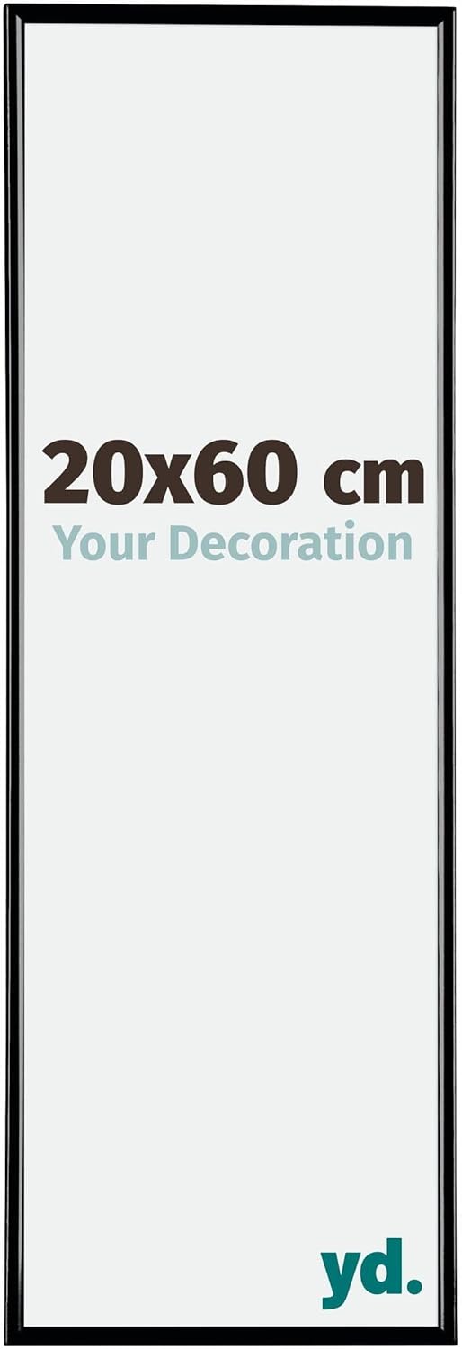 yd. Your Decoration - Bilderrahmen 20x60 cm - Bilderrahmen aus Kunststoff mit Acrylglas - Antireflex