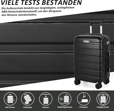 TAN.TOMI Koffer, Hartschalenkoffer, Koffer & Trolleys, Rollkoffer Reisekoffer Handgepäck, Suitcase K