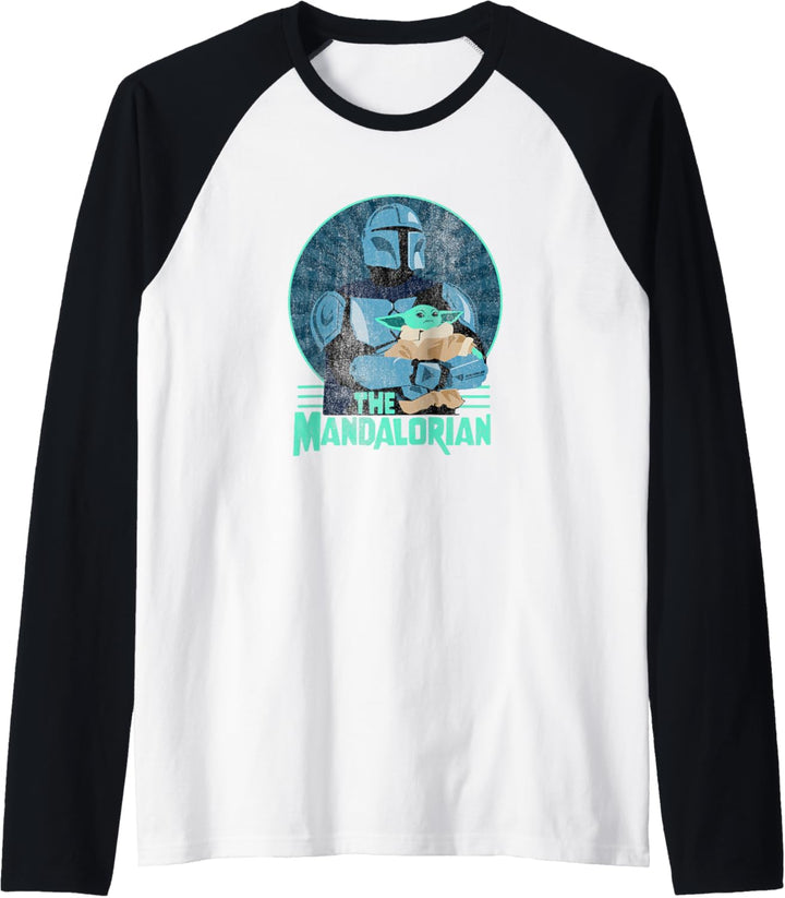 Star Wars: The Mandalorian & Grogu Looking in The Distance Raglan