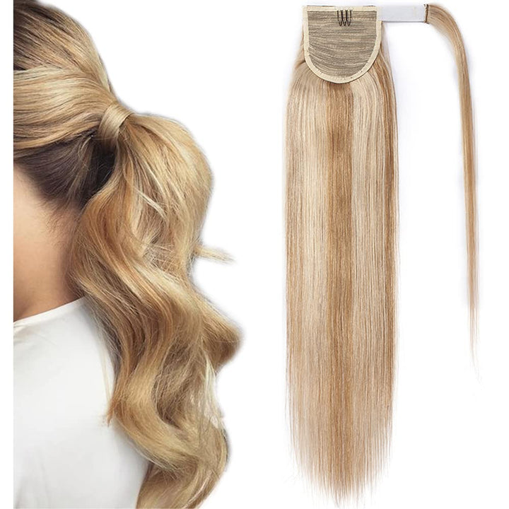 SEGO Pferdeschwanz Echthaar remy human Haarteil Zopf extensions Ponytail Haarverlängerung clip in Po