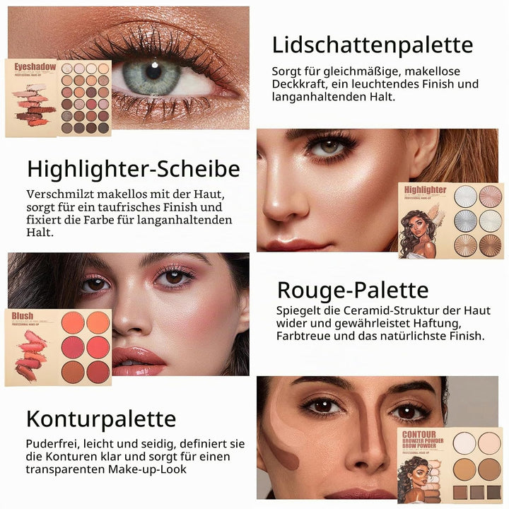 RoseFlower Profi Schminke Set Makeup Paletten Make Up Set Schminkkoffer Teen Make-up-Palette Tragbar