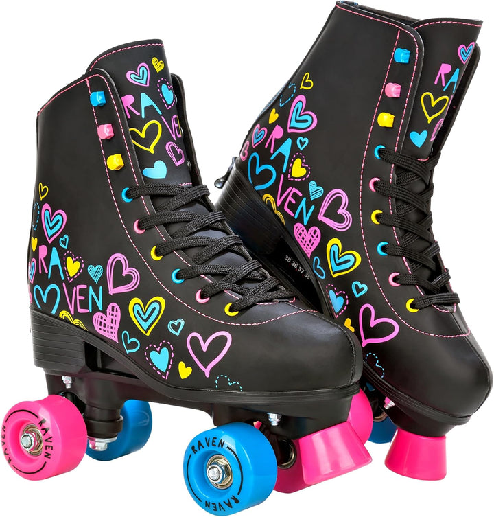 Raven Verstellbare Rollschuhe Roller Skates Trista/Serena - Kugellager Carbon Abec7 - SAS - Shock Ab