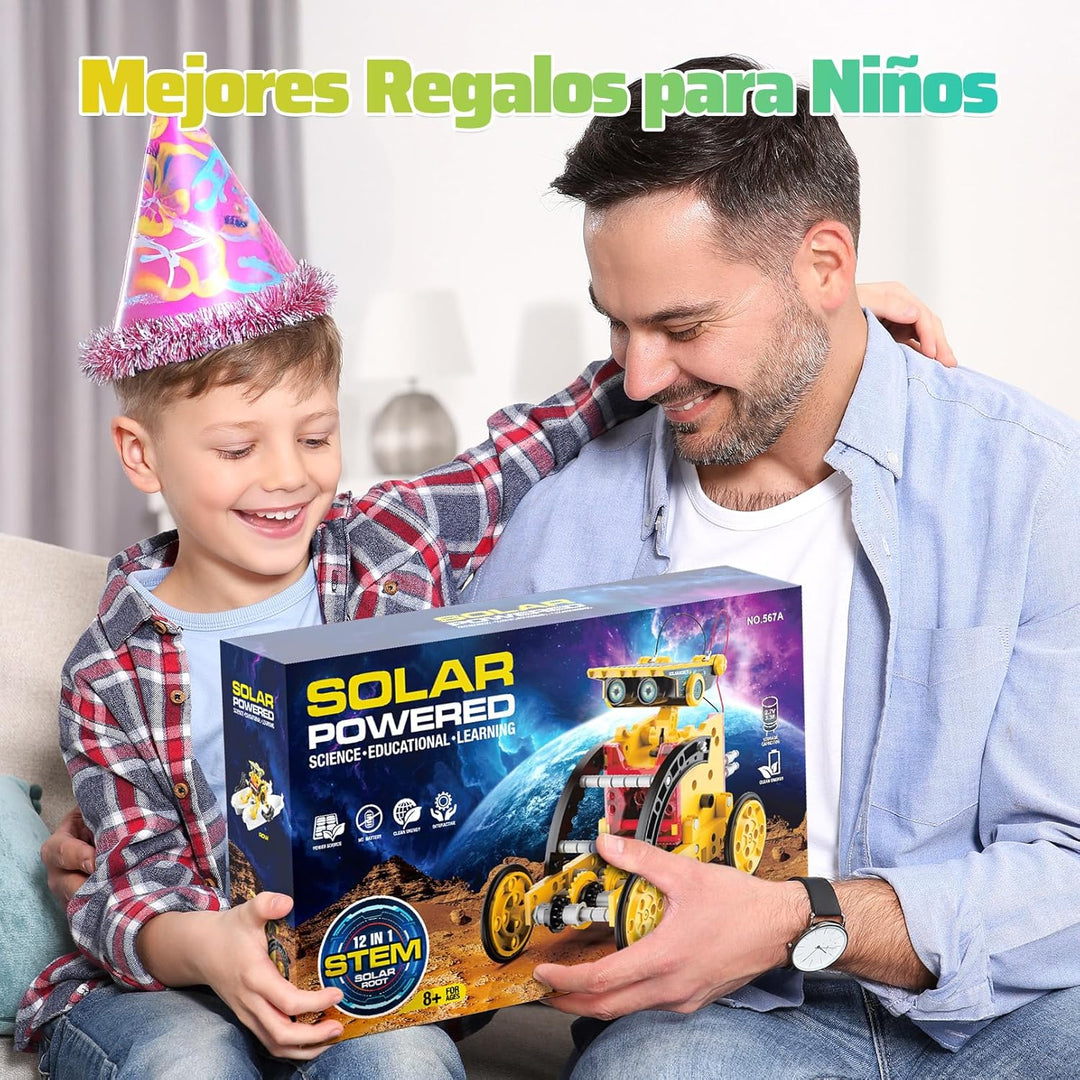 Hot Bee Solar Roboter Kinder, Experimente für Kinder ab 6-10, Geschenk Junge 8 9 10 11 12 Jahre, Spi