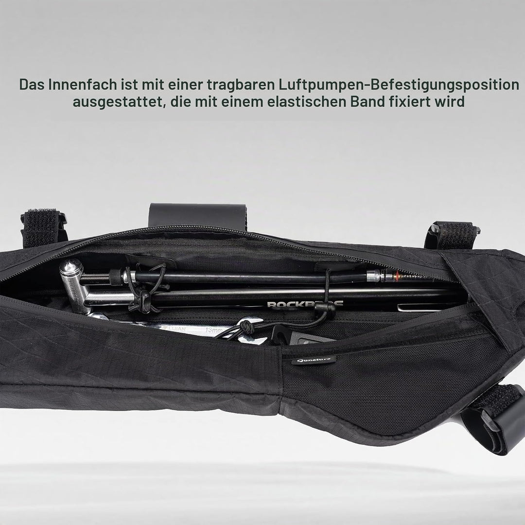 Fahrrad Rahmentasche Fahrradtasche, wasserdichte Fahrradtasche unter dem Schlauch, 4,2L mit Aussenta