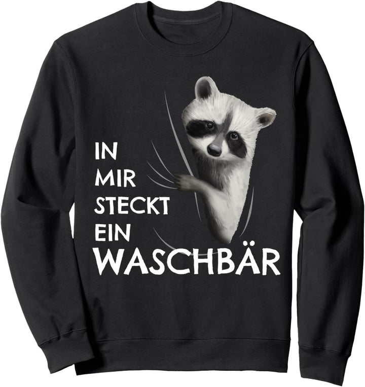 Waschbären Kostüm Kinder Kleidung In mir steckt ein Waschbär Sweatshirt