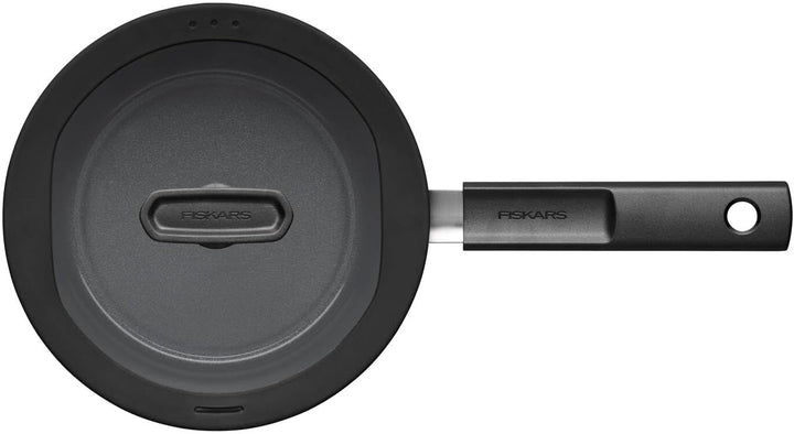 Fiskars Stieltopf mit Deckel, Hard Face, Füllmenge: 2,5 Liter, Für alle Kochfelder geeignet, Alumini