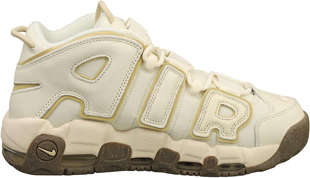 Nike Herren Air More Uptempo Basketballschuhe 45 EU Cocnut Milk Tean Gold, 45 EU Cocnut Milk Tean Go