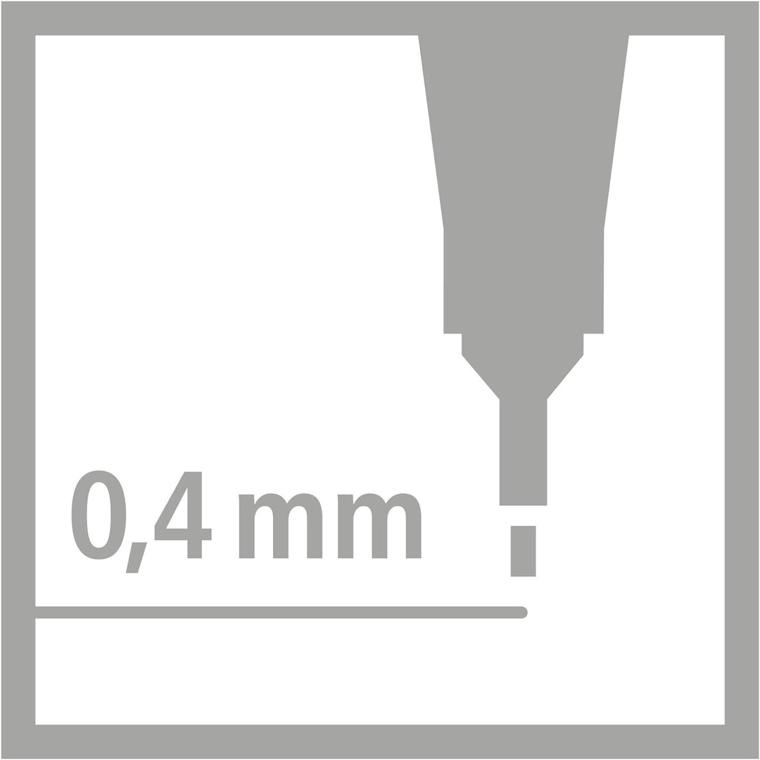 Fineliner - STABILO point 88 - 50er Metalletui - mit 47 verschiedenen Farben - 2x blau, rot, schwarz