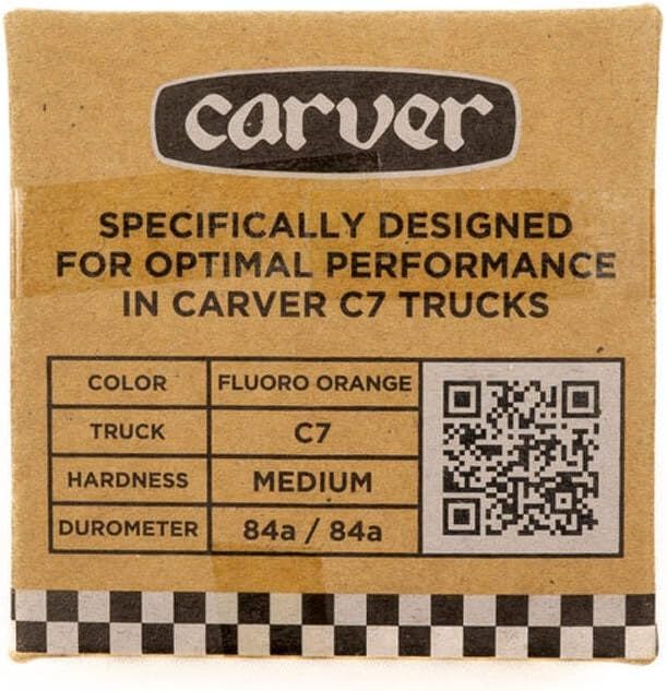 Carver Bushing Set C7 Orange Glo Medium, Orange