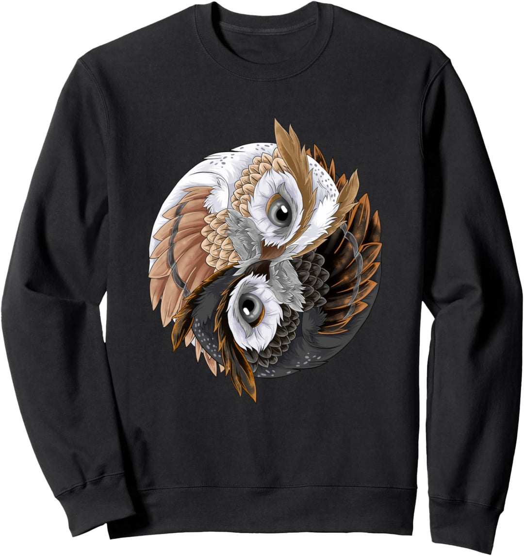 Ying Yang Eule Yin Qigong Tai Chi Eulen Sweatshirt