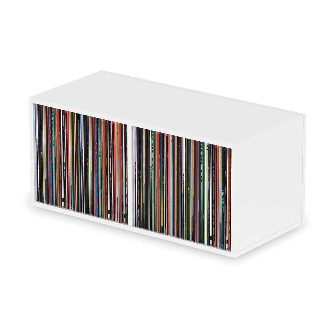 Glorious Record Box white 230 - 115 Platten pro Fach, bis zu 230 Platten im 12''-Format, problemlos