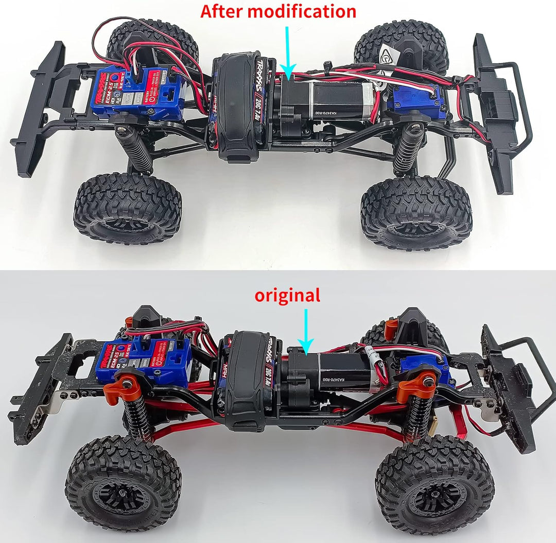 Runup Metallgetriebe Montage-Getriebe mit internen Zahnrädern für 1/18 RC Crawler Auto TRX4M 9791 Br