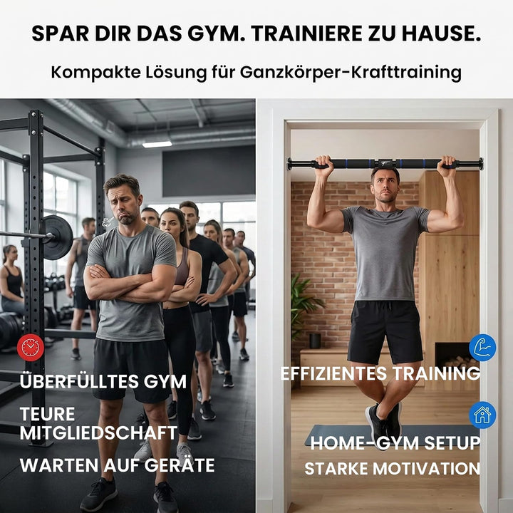 Fitem Zugstange Klimmzugstange für die Tür - Pull up Bar - Chin up Bar - Muskelaufbaustange Oberkörp